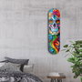 Wallity Lady Skull Pintura Decorativa de Vidrio Templado